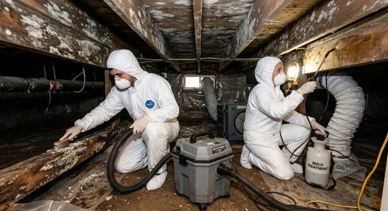 White Mold Mitigation in Fort Worth, TX